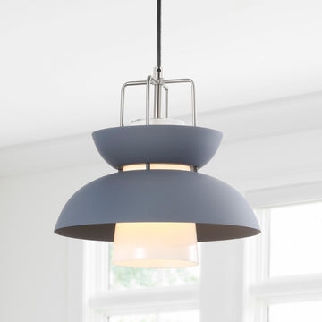 Paul 11" Farmhouse Metal LED Pendant - JONATHAN Y